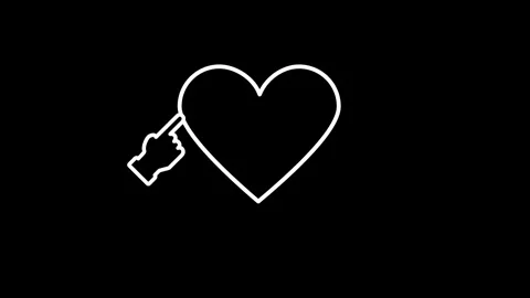 Broken Heart Icon Stock Footage 334462967