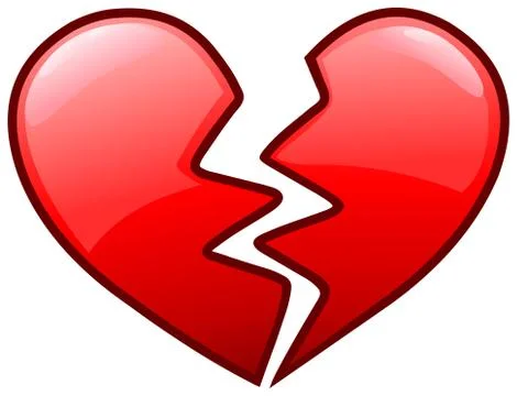 Broken heart icon Stock Illustration