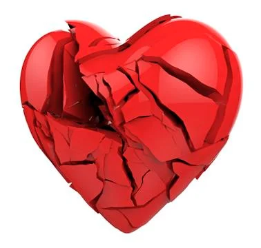 Broken heart Stock Illustration