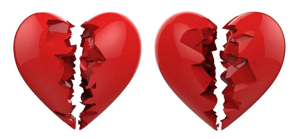 Broken heart Stock Illustration