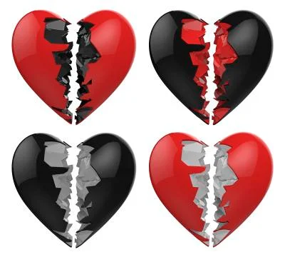 Broken heart Stock Illustration