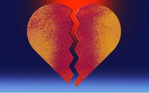 Broken Heart Stock Illustration