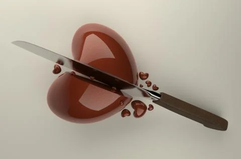 Broken heart Illustrazione stock