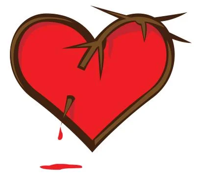 Broken heart Illustration