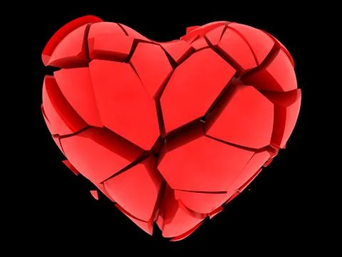 Broken heart Stockillustratie