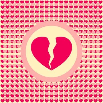 Broken heart Stock Illustration