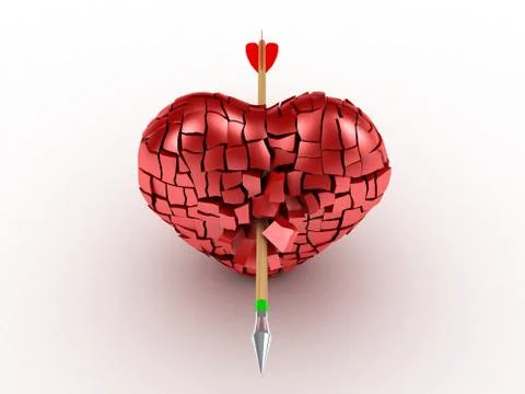 Broken Heart Stock Illustration