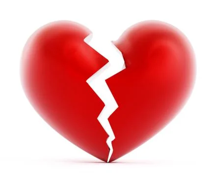 Broken heart Stock Illustration