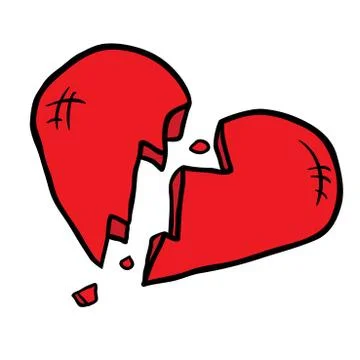 Broken heart Stock Illustration