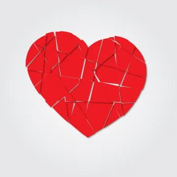 Broken heart Illustrazione stock
