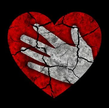 Broken heart Stock Illustration