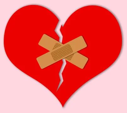 Broken heart Stock Illustration
