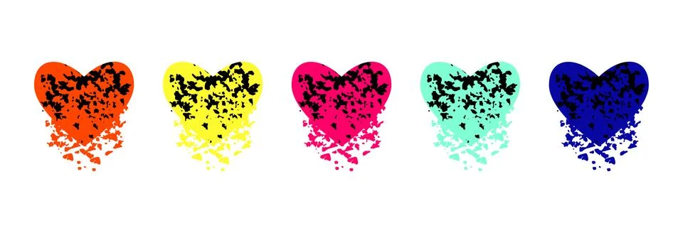 A broken heart. Stock Illustration