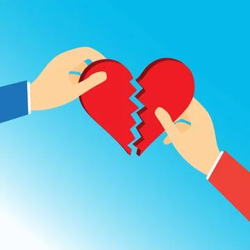 Broken heart Stock Illustration