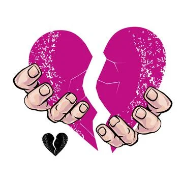 Broken heart Stock Illustration