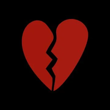 A broken heart Stock Illustration