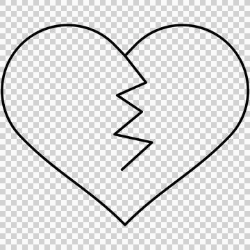 Broken heart Stock Illustration