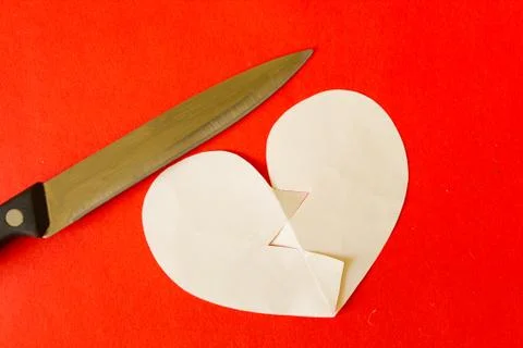 Broken heart image Stock Photos