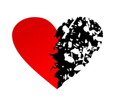 Broken heart Stock Photos