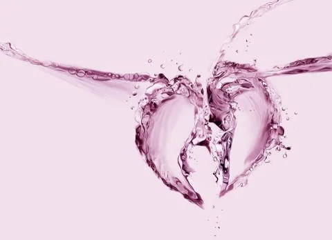 Broken Heart of Water Stock Illustration