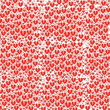Broken Hearts background on a white background. Vector illustration Illustrazione stock