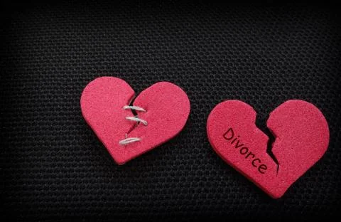 Broken hearts Stock Illustration