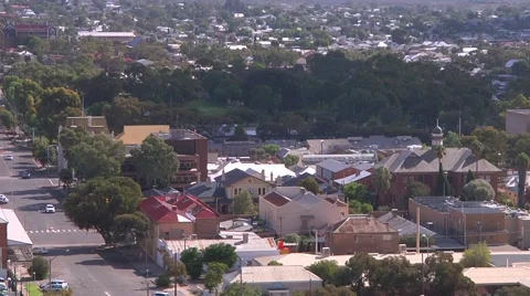Broken Hill - view from hill. Angle 2 스톡 동영상 44060183