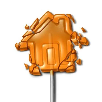 Broken Home Stock Illustration