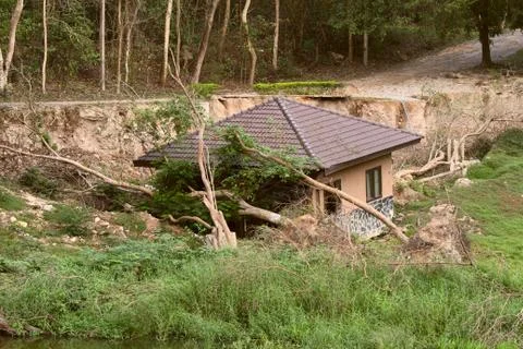 Broken house Stock Photos