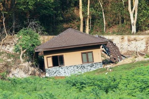 Broken house Stock Photos