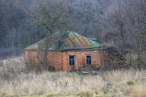 Broken house Stock Photos
