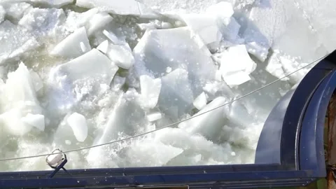 Broken Ice Stock Footage 244566806
