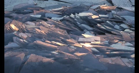 Broken Ice Slabs Stock Footage 323321493