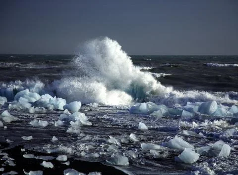 Broken icebergs Stock Photos