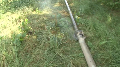Broken irrigation pipe Stock Footage 41134191