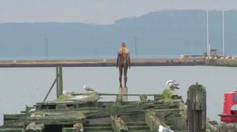 Broken Jetty Stock Footage 10885204