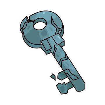 Broken Key illustration Stock Illustration
