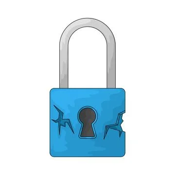 Broken Key illustration Stock Illustration
