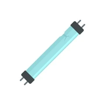 Broken lamp icon flat isolated vector Stock Illustration