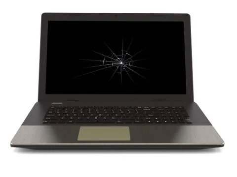 Broken laptop Stock Illustration