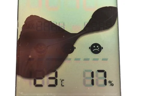 Broken LCD display showing error symbols and low battery information Stock Photos