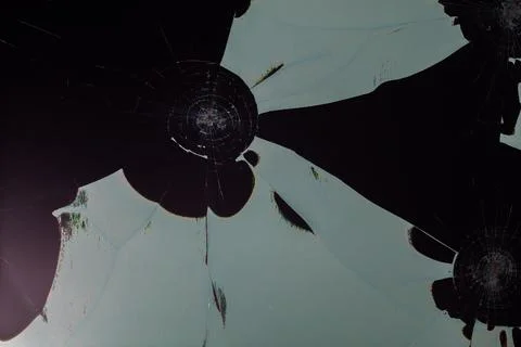 Broken lcd tft tn screen flat texture with crystal leakage and physical damage Stock Photos