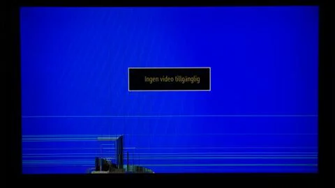 Broken LCD tv Foto stock