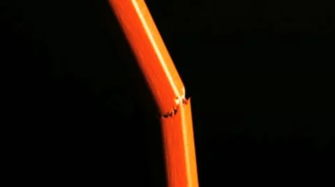 Broken lead pencil Stock Footage 21305456