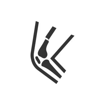Broken Leg Icon Stock Illustration