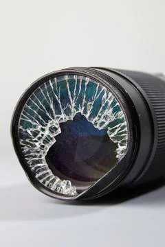 Broken lense Stock Photos