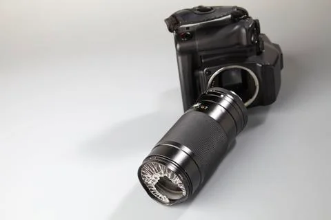 Broken lense Stock Photos