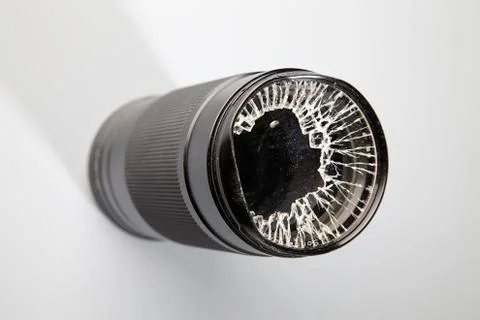 Broken lense 스톡 사진