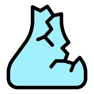 Broken light blue candy wrapper icon demonstrating littering issues 스톡 일러스트