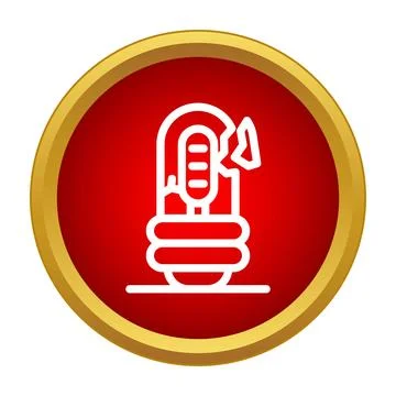 Broken light bulb icon symbolizing idea failure Stock Illustration